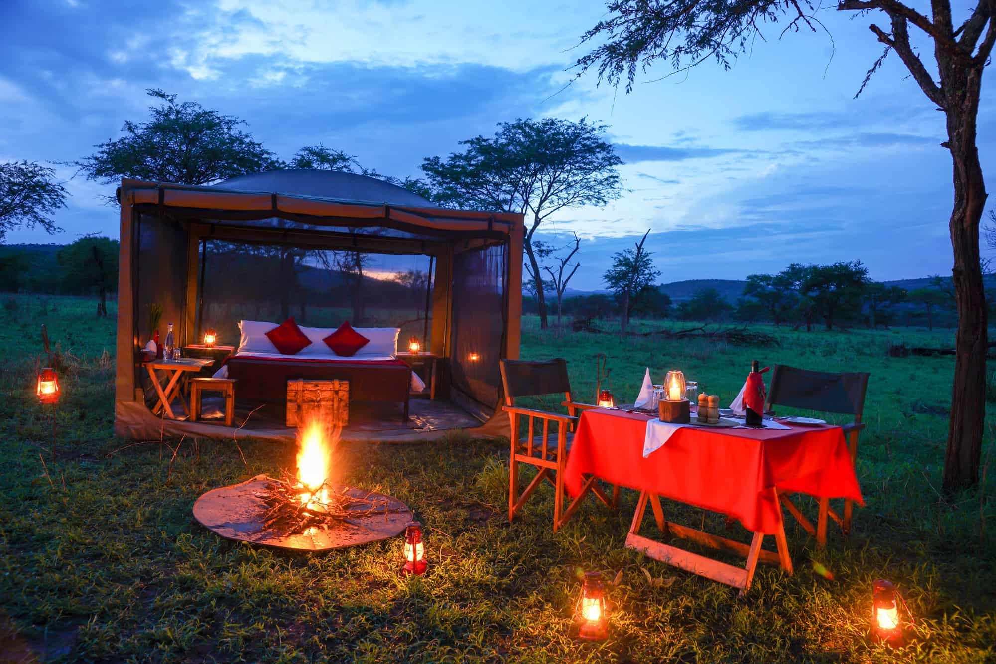 Fly camping Serengeti